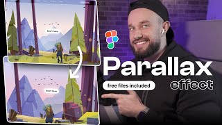 Figma Parallax Effect  Full Tutorial  Free Figma Files 🎁 [upl. by Laurice]