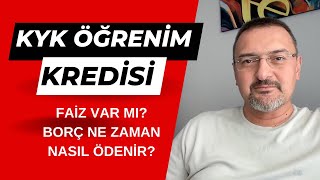 KYK ÖĞRENİM KREDİSİNDE GERÇEKTEN FAİZ KALKTI MI KYK KREDİSİ ALMAK MANTIKLI MI para [upl. by Ellohcin]