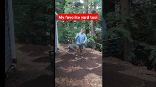 My favorite yard tool leveling rake is perfect 4 spreading top soil diy lawncare yardwork tools [upl. by Ddat832]