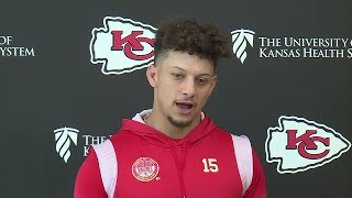 Patrick Mahomes discusses ChiefsBroncos game DeAndre Hopkins [upl. by Gelman]