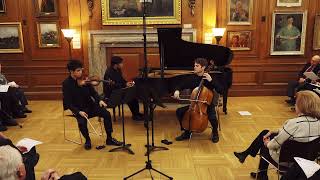 Kevin Zhu Daniel Hass Yannick Rafalimanana  Sergei Rachmaninoff  Trio élégiaque No 1 [upl. by Resa473]