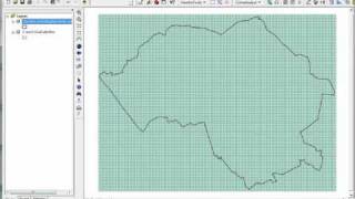 ArcGIS creating a grid using Hawths tools [upl. by Airuam]