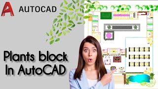 Autocad PLANT blocks making in just few minutes  autocad tutorials [upl. by Marutani635]