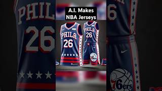 AI Makes NBA Jerseys ai nba basketball aiviral aigenerated philadelphia76ers [upl. by Publea]