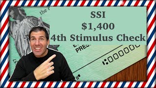 SSI 1400 4th Stimulus Check Update  Supplemental Security Income [upl. by Siuluj239]