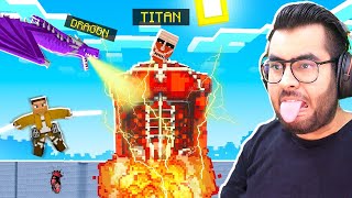 🔥 My DRAGON vs Colossal Titan in AOT Minecraft 🔥  Part 3  HAGGAPUR Episode 28  Hitesh KS [upl. by Leventhal]