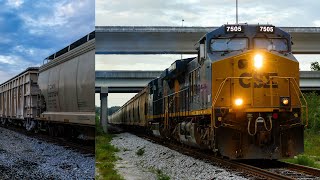 CSX Potash  Dry Rock Phosphate Combo Train Departs Yeoman Yard [upl. by Enitram58]