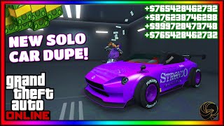 SOLO  NEW SUPER EASY GTA 5 ONLINE CAR DUPLICATION GLITCH  AFTER PATCH 167  PS5XBOXPC [upl. by Whittaker]