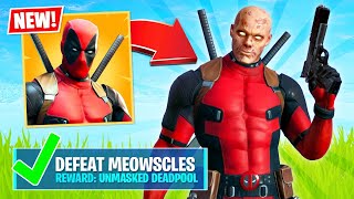 UNLOCKING DEADPOOL UNMASKED Fortnite Battle Royale [upl. by Blackmun]