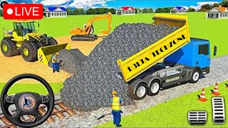 JCB 3DX Backhoe Loader Driving 🔴 Live Bus Simulator Indonesia gameplay gameplay live indonesia [upl. by Lipkin]