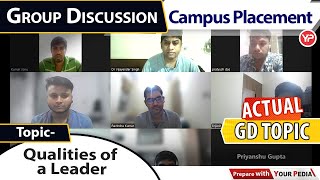 GD Qualities of leaders  Campus Placement  Group Discussion  Start GD amp Interview Preparation [upl. by Yrrat]