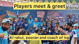 Players meet snd greet with lsg team  Kl rahul  pooran  justin langer  lsg lucknow lko [upl. by Dolli]