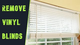 How To Remove Vinyl Blinds in 1 minute [upl. by Poock]