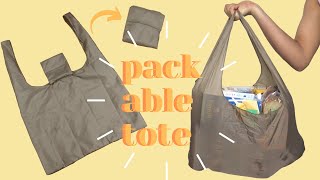 DIY Packable Tote  LYDIA NAOMI [upl. by Aindrea]