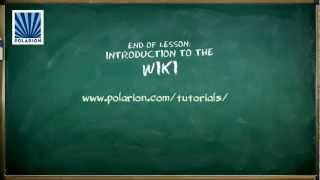 Introduction to the Polarion Wiki Polarion Tutorial [upl. by Ahel]