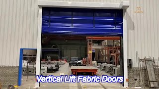 ISO 9001 Fast Stacking Doors PVC Window Fabric Roll Up Garage Doors [upl. by Nylanaj]