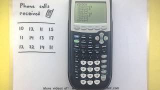 Statistics  How to make a box and whisker plot with a calculator Ti8384 [upl. by Eiaj]