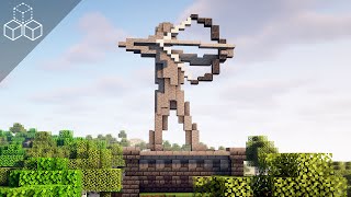 How to Build an Archer Statue  Minecraft Tutorial [upl. by Yrrak]