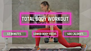 Lower Body Workout HIIT  Burn 600 Calories  Juliette Wooten [upl. by Tamis]