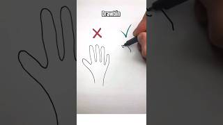 🌟Como dibujar una mano ultra FACIL ✋🌟 shorts tutorial howtodraw parati artist [upl. by Dorthy]