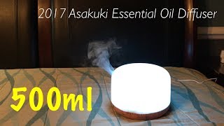 2017 Asakuki 500ml Essential Oil Diffuser Unboxing [upl. by Huppert]