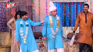 Nasir Chinyoti and Jiya Butt  Sajan Abbas  Priya Khan  Stage Drama  Khand Nalon Mithi comedy [upl. by Necila]