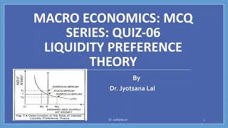 Liquidity Preference Theory  SYBcom  Macro Economics  MCQ Series MCQ 06  Easy Economics [upl. by Aryad]