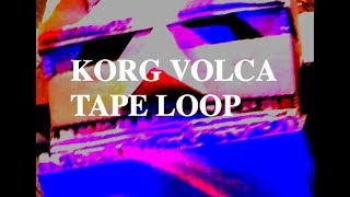 KORG Volca FM Cassette Tape Loop and Guitar Pedals Creepy AudioVisuals [upl. by Hussar]