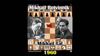 Zwischenzug and 2 perplexing Knight sacrifices Mikhail Botvinnik vs Mikhail Tal [upl. by Anahpos]