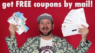 ✂️ FREE COUPONS How to get free grocery coupons by mail [upl. by Gerti164]