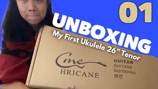 Unboxing 001 Hricane Ukulele Tenor 26 inch Sapele [upl. by Gareri340]