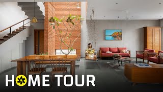 This Modern Home in Bengaluru is Designed Around a Central Courtyard Home Tour [upl. by Esylle182]