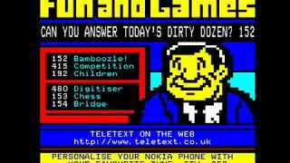 Teletext Snapshot 2212001 with Digitizer Turner the worm bamboozle [upl. by Daggna]