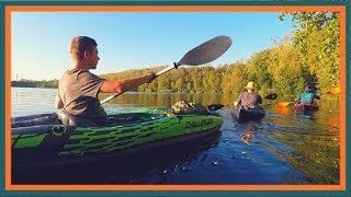 Paddeln mit Faltboot und Luftkajak Kajaktour am Bleibtreusee [upl. by Nurse]