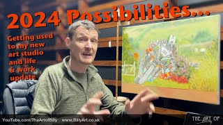 Billy in my Art Studio life Peter Hickman TT oil painting and Drawing Lessons Vlog Update [upl. by Gent]