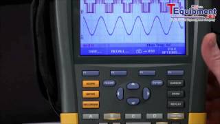 Fluke 190II Series How To Use A USB Drive To Transfer Data From A ScopeMeter [upl. by Sybley889]