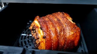 Airfried Pork Belly Roll  Lechon Pork Belly Roll in Air fryer  Air fryer Recipe  Leney Kitchen [upl. by Aoniak409]