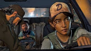 Kenny Dies After Car Crash Clementine Flashback Walking Dead  Death  Telltale Games [upl. by Collie]