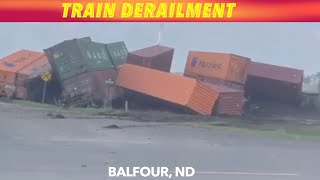 Train Derailment In North Dakota [upl. by Iona]