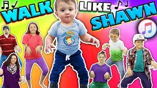 ♫ WALK LIKE SHAWN ♫ Music Video for Kids ♬ Dance Song [upl. by Aivilo6]