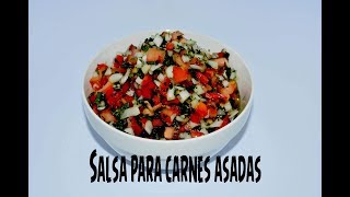 Como hacer Salsa para carnes asadas [upl. by Zachery931]