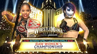 WWE 2K22 Bianca Belair vs Asuka for the Raw Womens Championship  WrestleMania 39 [upl. by Vashtee]