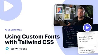 How to Use Custom Fonts with Tailwind CSS [upl. by Zehcnas]