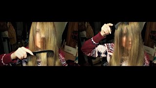 Hair brushing ASMR ⁙Slow Over Face Brushing⁙ [upl. by Procora59]