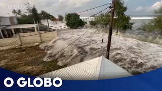 Tsunami atinge Tonga após erupção de vulcão submarino [upl. by Kristin]