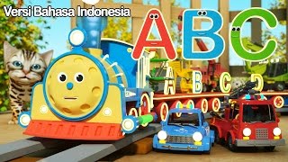 Belajar Huruf Huruf bersama MAX si Kereta yang Bercahaya  TOYS  Huruf dan Mainan [upl. by Alasteir]