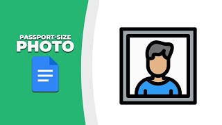 How to make a passport size photo in Google Docs [upl. by Odnesor]