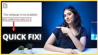 How to fix quotERRCONNECTIONTIMEDOUTquot error [upl. by Eima]