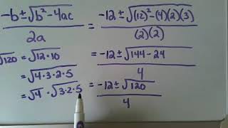 Using the Quadratic Formula To Solve Tricky Trinomials [upl. by Forester293]