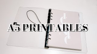 A5 PRINTABLES  A5 PLANNER SETUP  HOW I PRINT PLANNER INSERTS [upl. by Andrade]